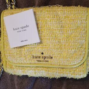 Kate Spade Lemon Tweed Crossbody Bag